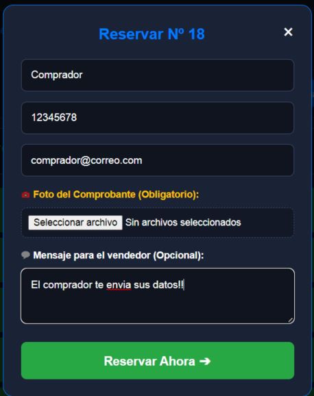 Formulario Reserva Cliente