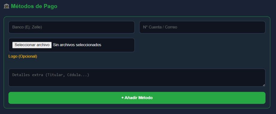Métodos de Pago